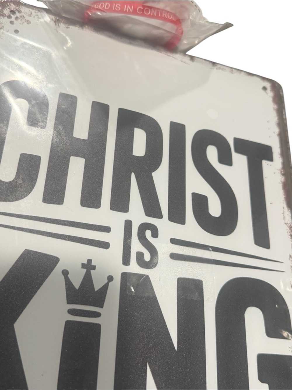 CHRIST Is King Wall Sign AND Christ bracelet bundle ! - Picture 3 of 3